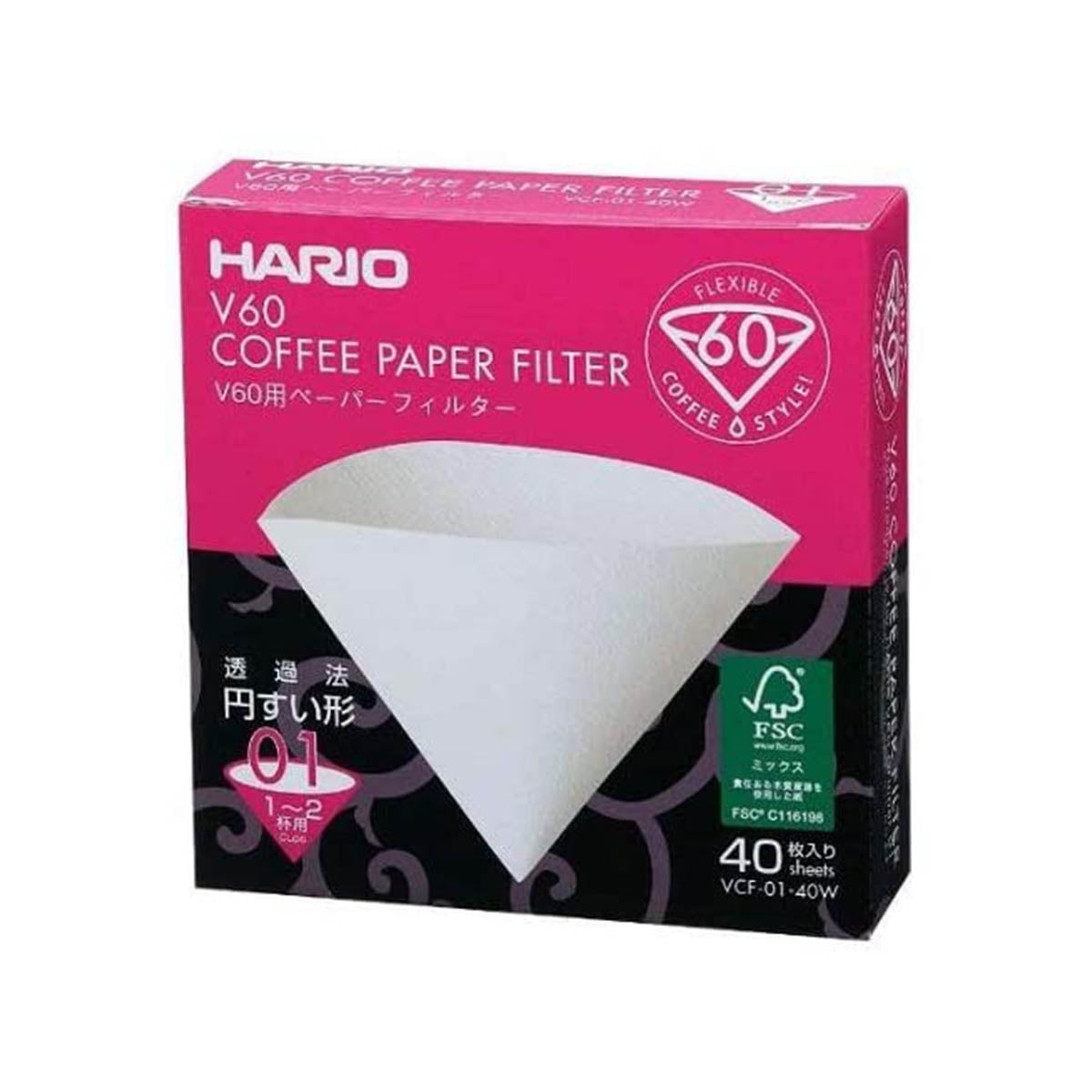 Hario V60 Filters 01 Size - Original
